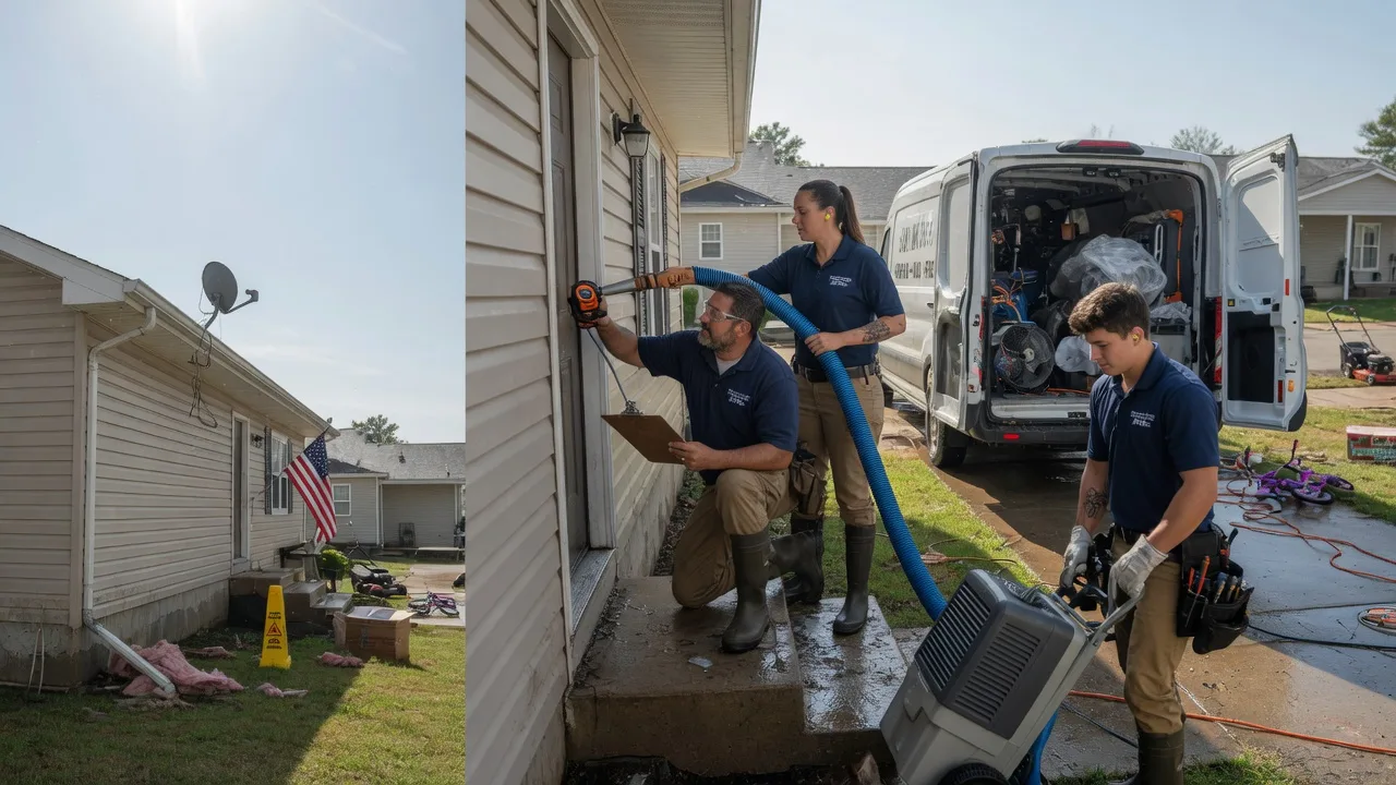 Ceiling Water Damage Restoration in Waynesville, IL near me